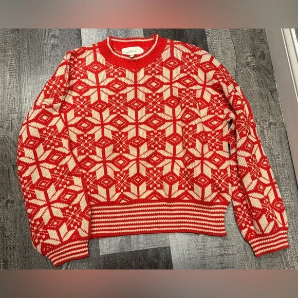 THE GREAT The Snowflake Pullover - Alpine Spice
